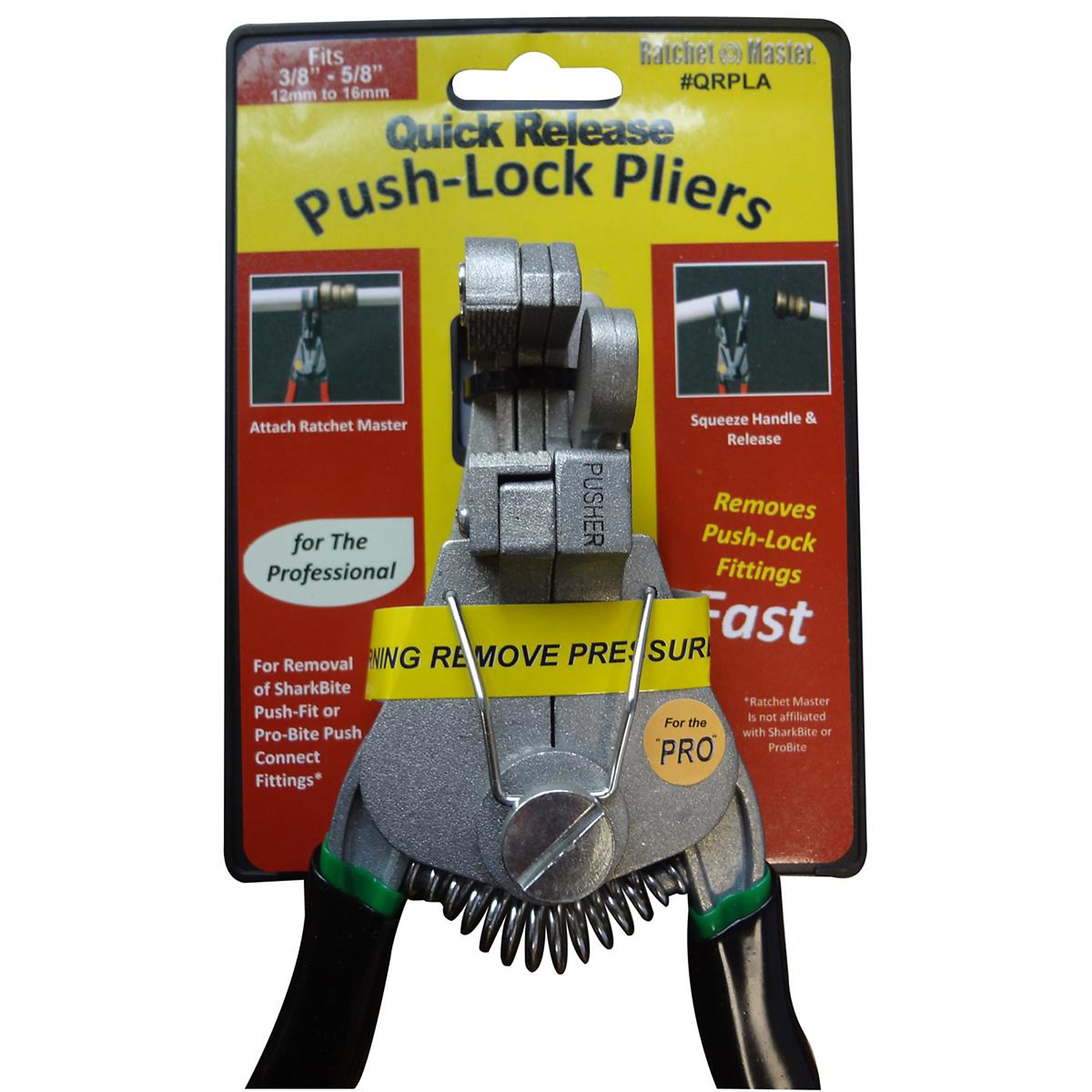 Direct Source Int. Quick Release Pliers — Large Angle, Fits 3/8in. to 5/8in., Model# DSIQRPLA